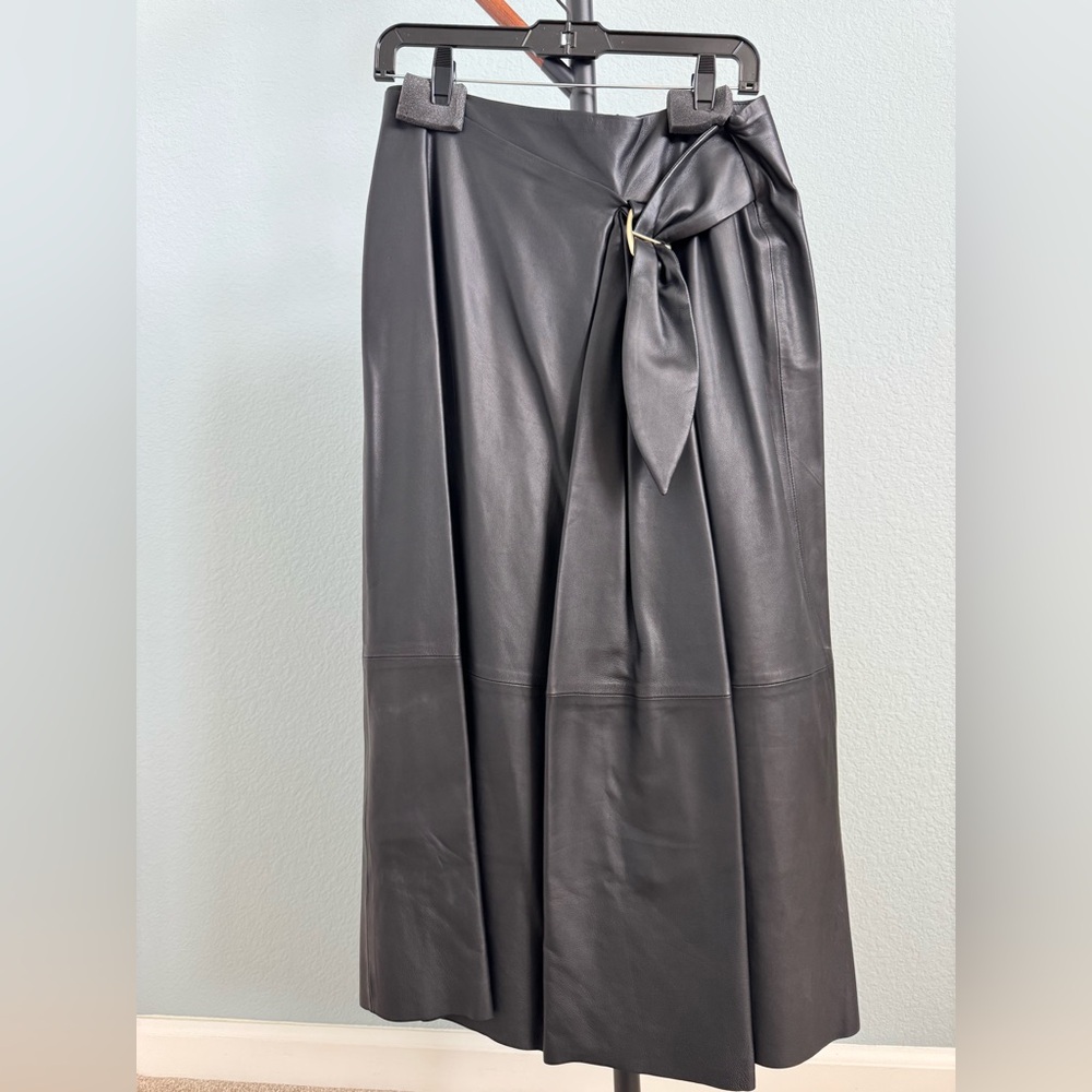 Vince Black Leather Skirt (never worn)